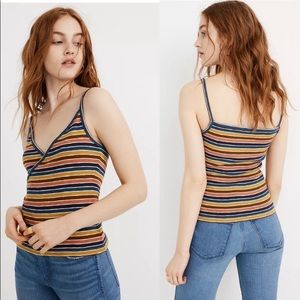 Madewell Striped Wrap Tank Top